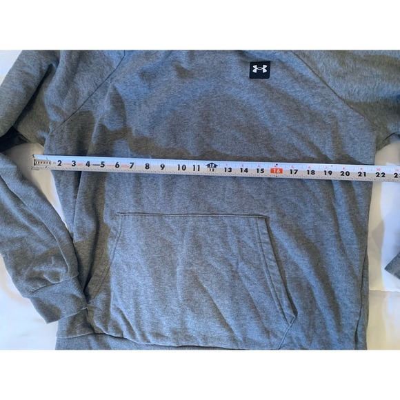 Under Armour Men's Hoodie Size L Grey Loose Fit Fleece Pullover - Picture 5 of 9